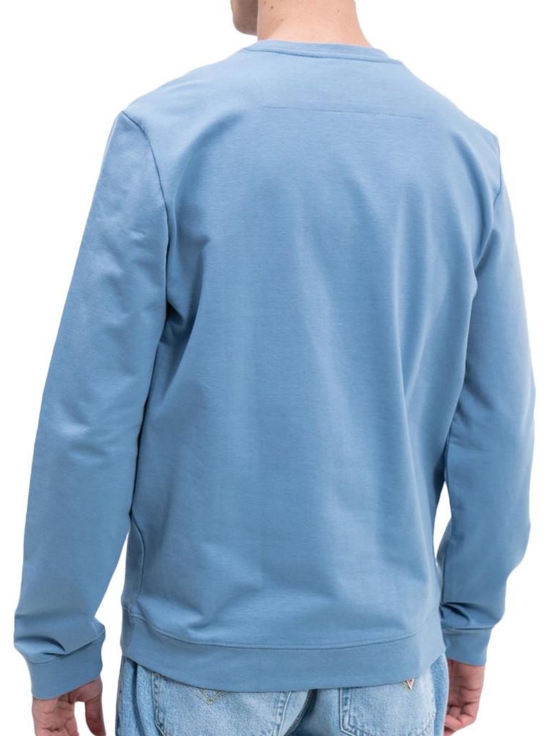 Felpa Uomo Guess con Logo Triangolare Blu chiaro - Kiabi