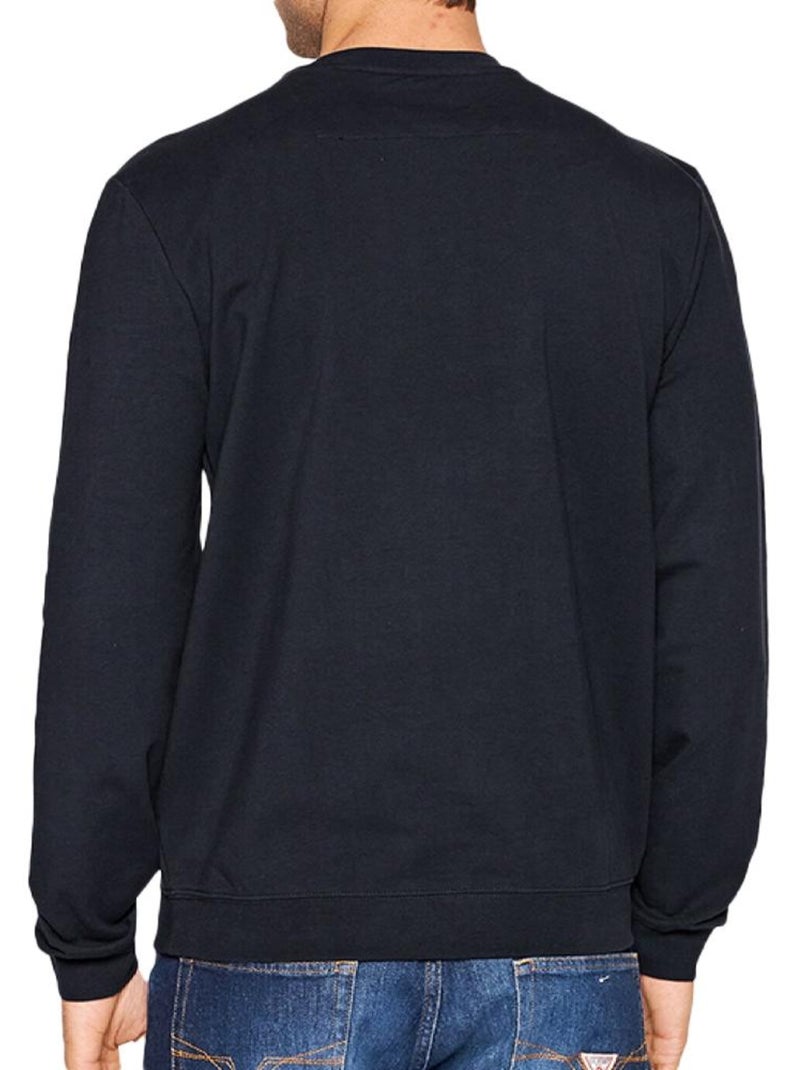 Felpa Uomo Guess con Logo Triangolare Nero - Kiabi