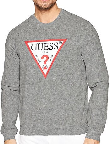 Felpa Uomo Guess con Logo Triangolare