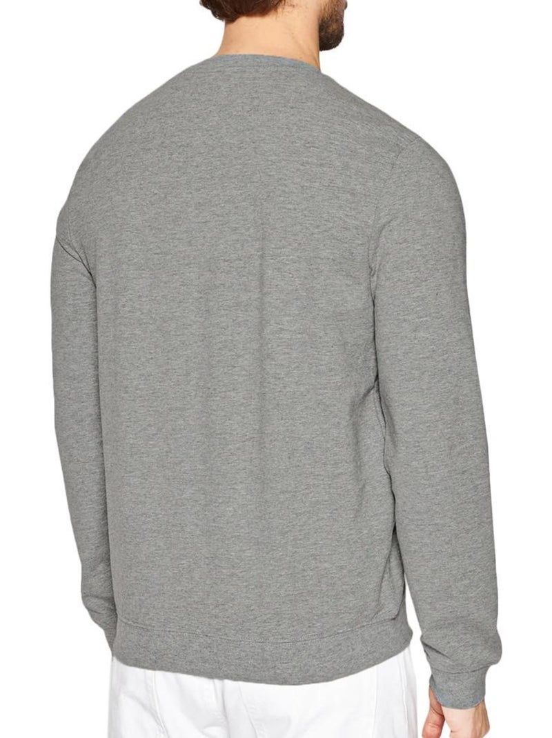 Felpa Uomo Guess con Logo Triangolo Grigio argentato - Kiabi