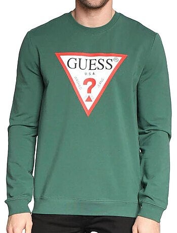 Felpa Uomo Guess con Logo Triangolare