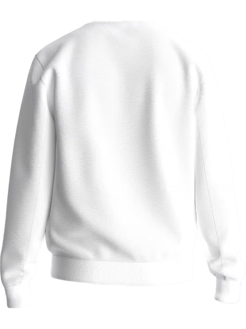 Felpa Uomo Guess in Pile Elegante Bianco - Kiabi