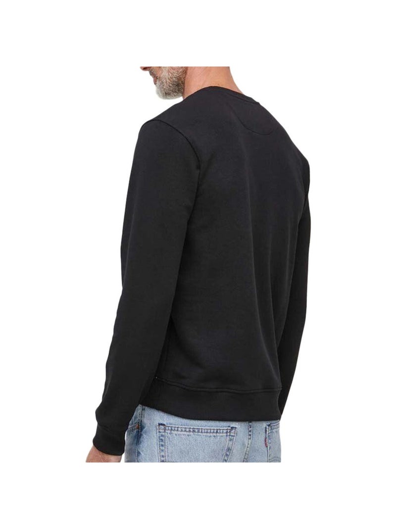 Felpa Uomo Guess Ricamata Nero - Kiabi