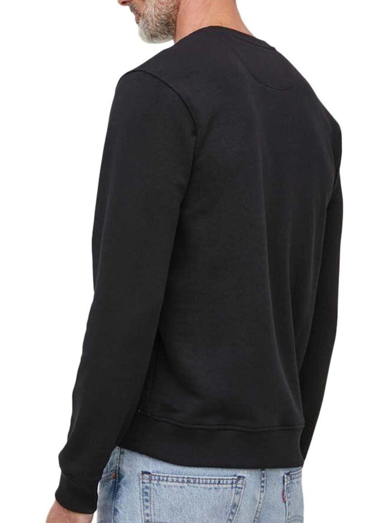 Felpa Uomo Guess Ricamata Nero - Kiabi