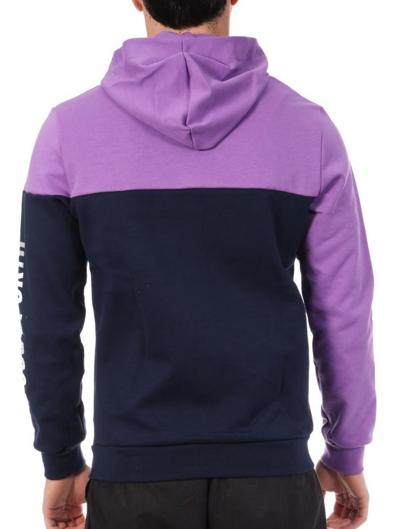 Felpa Uomo Le Coq Sportif con Cappuccio Viola - Kiabi