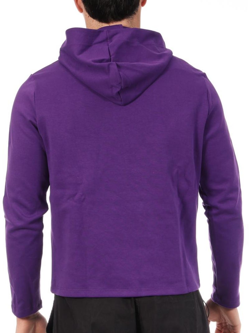 Felpa Uomo Le Coq Sportif con Cappuccio Viola - Kiabi