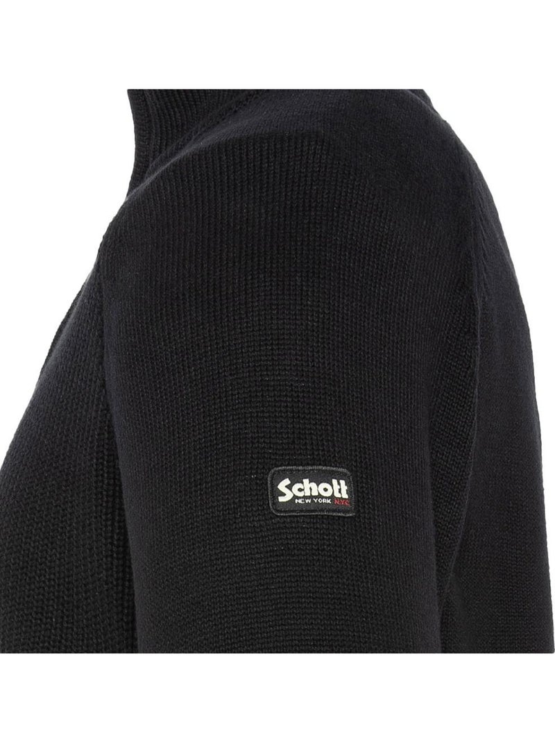 Felpa Uomo Schott Nero - Kiabi