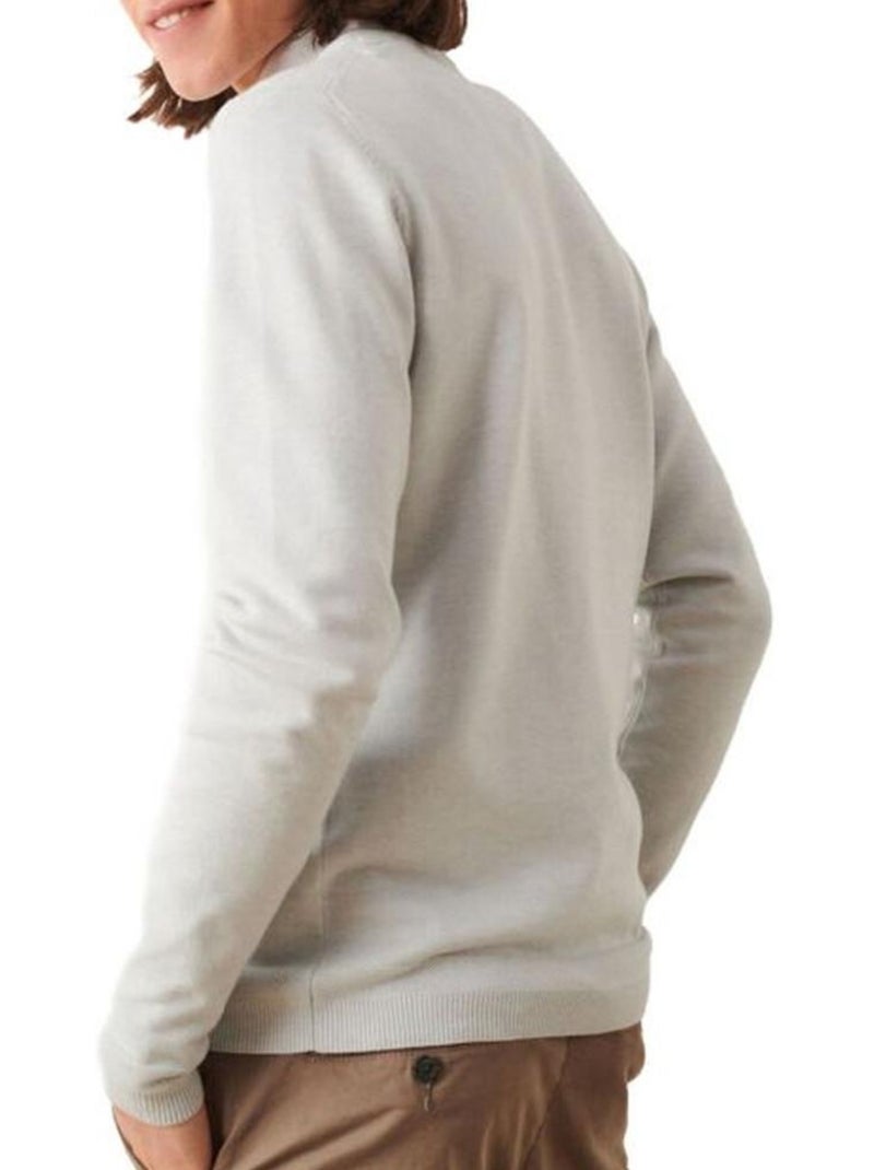 Felpa uomo teddy smith con zip 1/4 Bianco - Kiabi