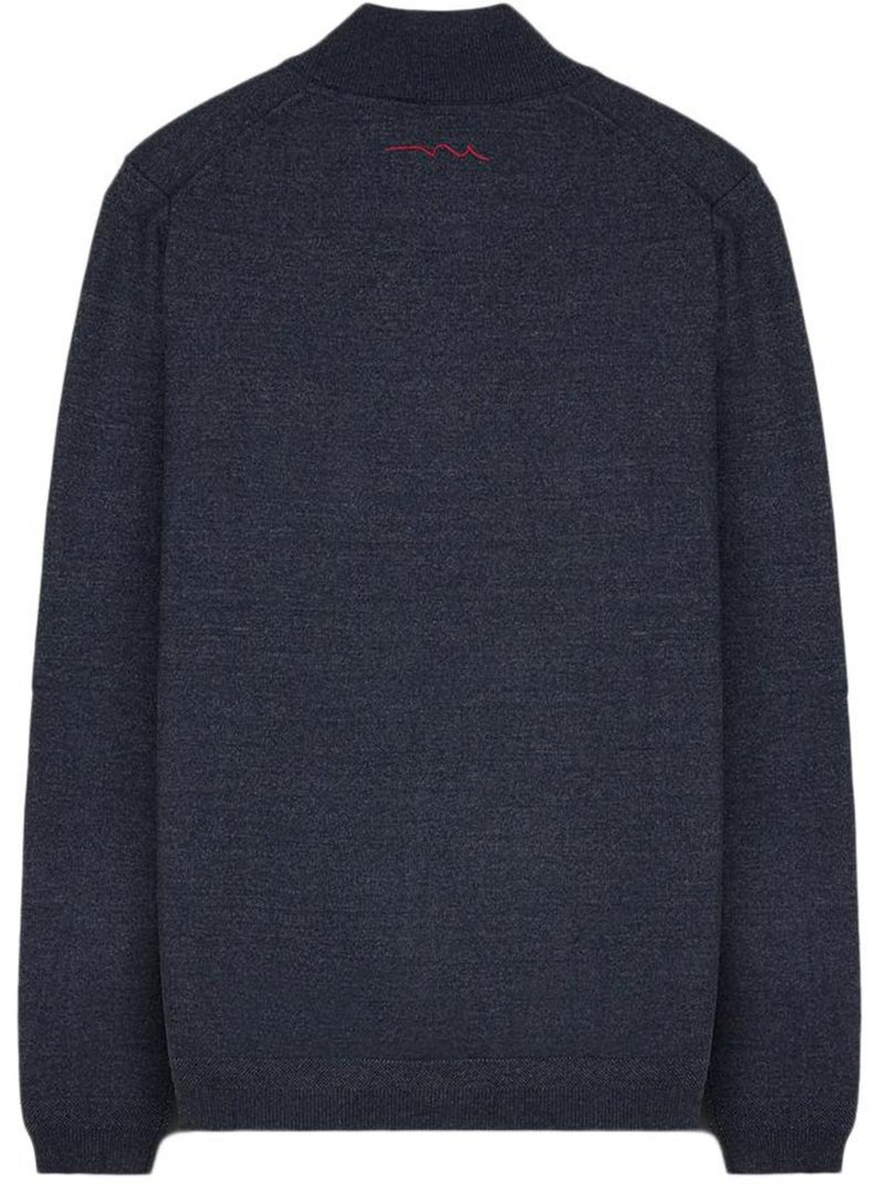 Felpa uomo teddy smith con zip 1/4 Blu marino - Kiabi