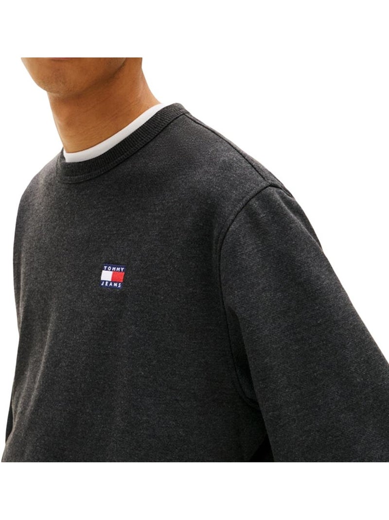 Felpa uomo tommy hilfiger con distintivi Nero - Kiabi