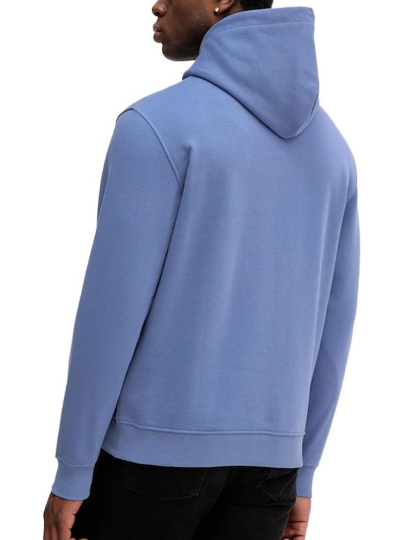 Felpa Uomo Tommy Hilfiger con Logo Lineare Blu - Kiabi