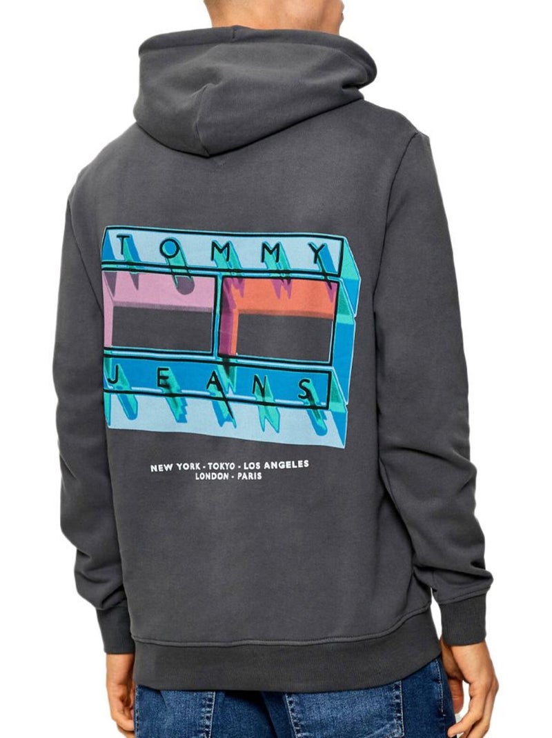 Felpa Uomo Tommy Hilfiger Grigio argentato - Kiabi