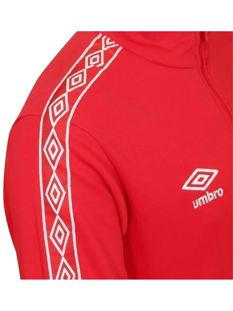 Felpa Uomo Umbro con Zip Rosso - Kiabi
