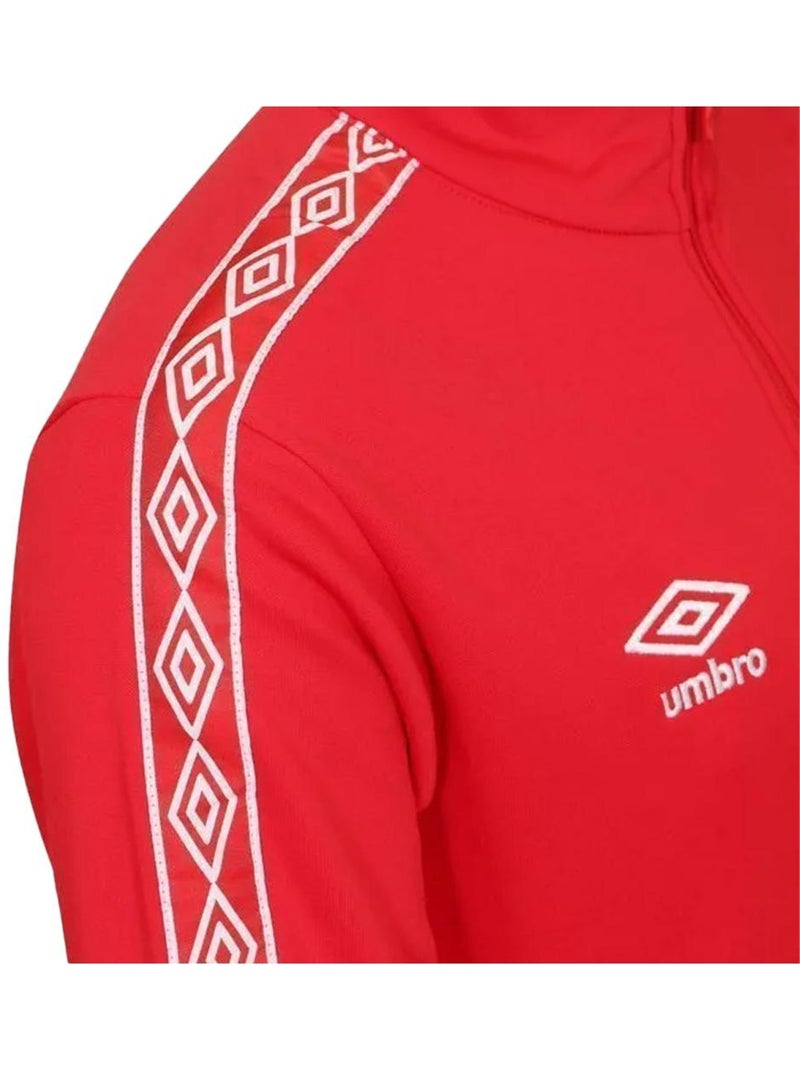 Felpa Uomo Umbro con Zip Rosso - Kiabi