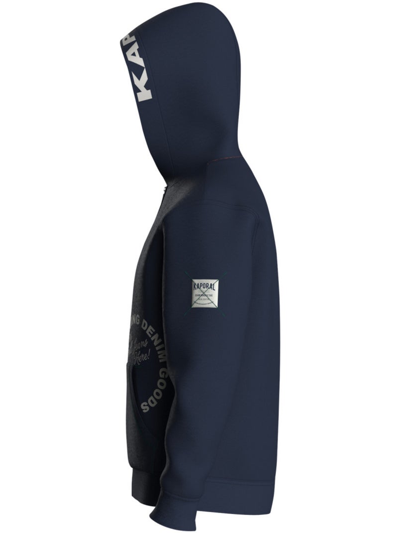 Felpa Zip Bambino Kaporal Blu marino - Kiabi