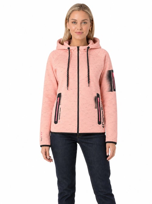 Felpa zip con cappuccio fanatic – canadian peak - Kiabi Felpa zip con cappuccio fanatic – canadian peak - Kiabi