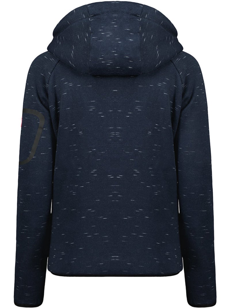 Felpa zip con cappuccio fanatic – canadian peak Blu marino - Kiabi