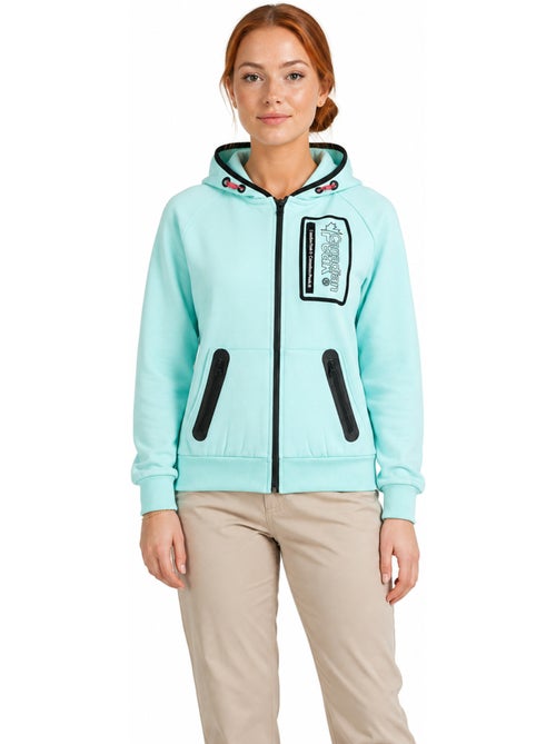 Felpa zip con cappuccio foderato fonaldeak – canadian peak - Kiabi Felpa zip con cappuccio foderato fonaldeak – canadian peak - Kiabi