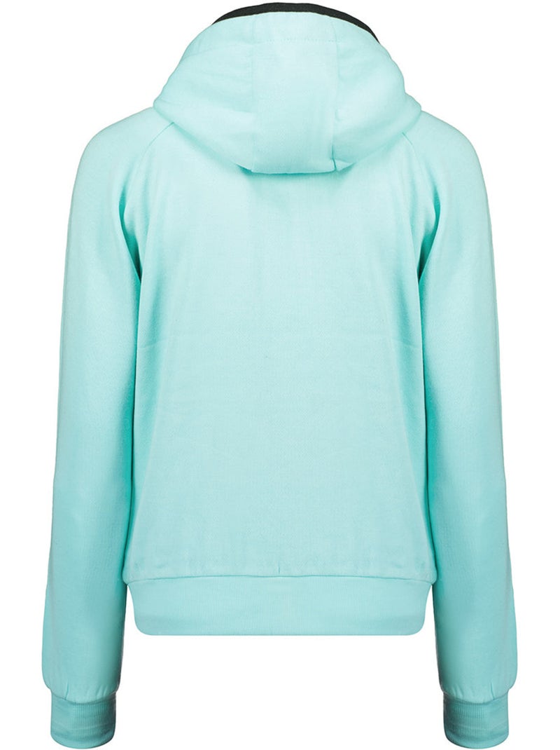 Felpa zip con cappuccio foderato fonaldeak – canadian peak Blu chiaro - Kiabi