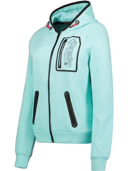 Felpa zip con cappuccio foderato fonaldeak – canadian peak - Kiabi Felpa zip con cappuccio foderato fonaldeak – canadian peak - Kiabi