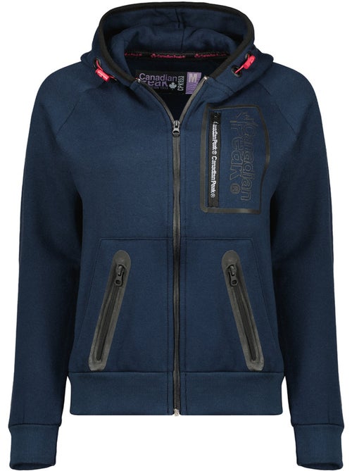 Felpa zip con cappuccio foderato fonaldeak – canadian peak - Kiabi Felpa zip con cappuccio foderato fonaldeak – canadian peak - Kiabi