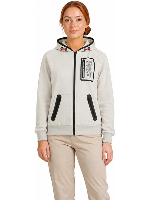 Felpa zip con cappuccio foderato fonaldeak – canadian peak - Kiabi Felpa zip con cappuccio foderato fonaldeak – canadian peak - Kiabi