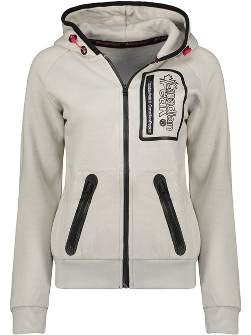 Felpa zip con cappuccio foderato fonaldeak – canadian peak - Kiabi Felpa zip con cappuccio foderato fonaldeak – canadian peak - Kiabi