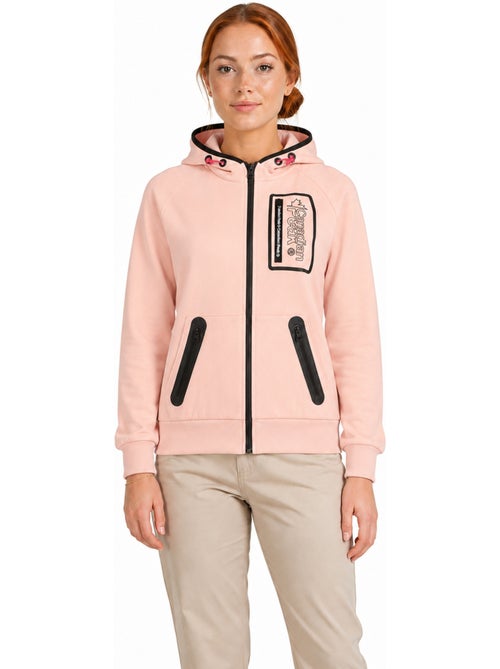 Felpa zip con cappuccio foderato fonaldeak – canadian peak - Kiabi Felpa zip con cappuccio foderato fonaldeak – canadian peak - Kiabi