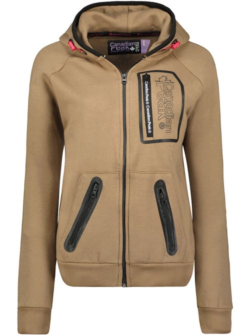 Felpa zip con cappuccio foderato fonaldeak – canadian peak - Kiabi