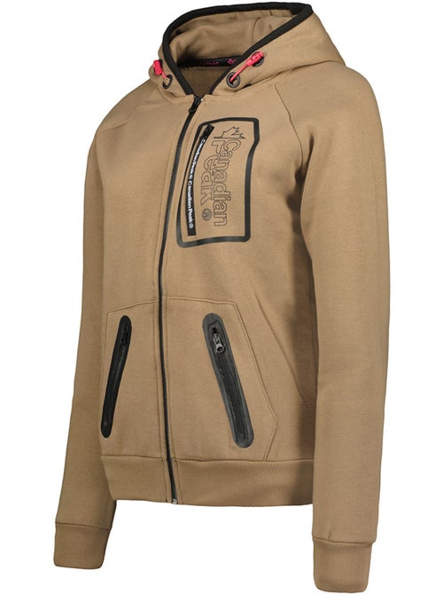 Felpa zip con cappuccio foderato fonaldeak – canadian peak - Kiabi