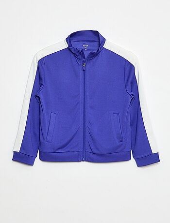 Felpa zippata con collo alto