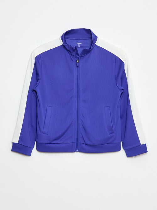 Felpa zippata con collo alto - Kiabi