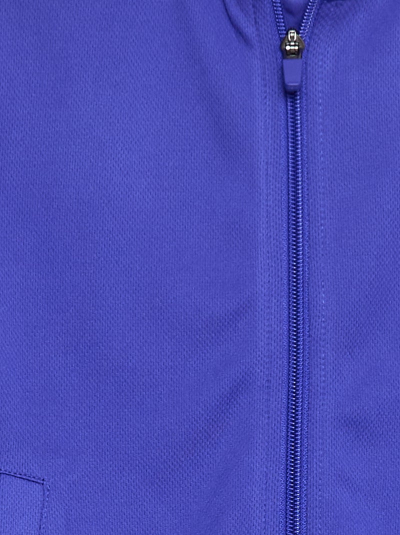 Felpa zippata con collo alto Blu - Kiabi