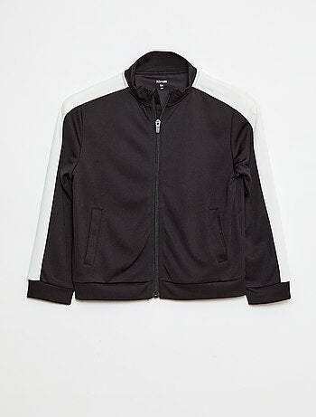 Felpa zippata con collo alto