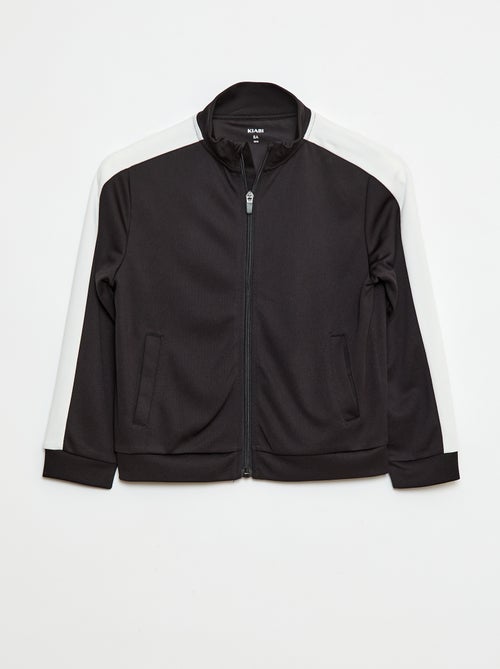 Felpa zippata con collo alto - Kiabi