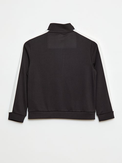 Felpa zippata con collo alto - Kiabi