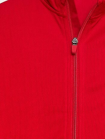 Felpa zippata con collo alto