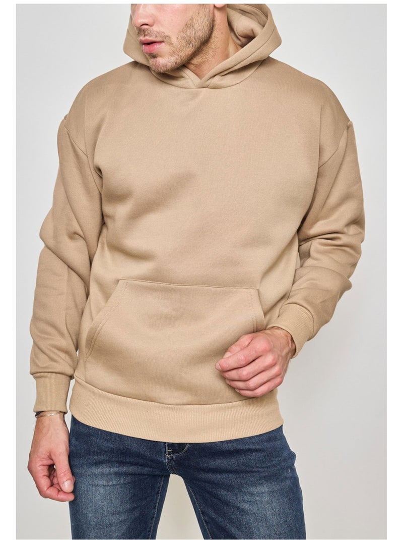 Felpe con cappuccio Kebello Beige - Kiabi