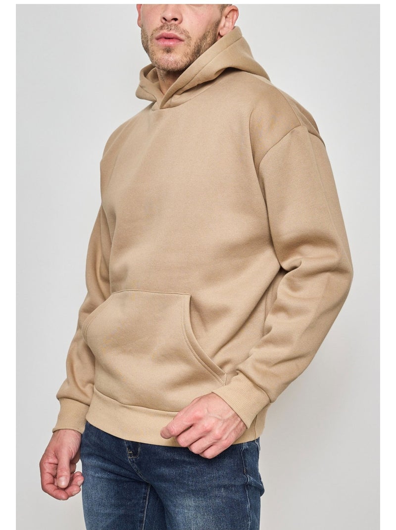 Felpe con cappuccio Kebello Beige - Kiabi