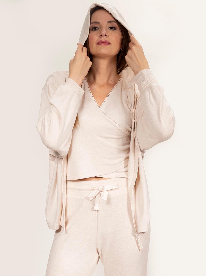 Felpe homewear donna Isotoner Beige - Kiabi