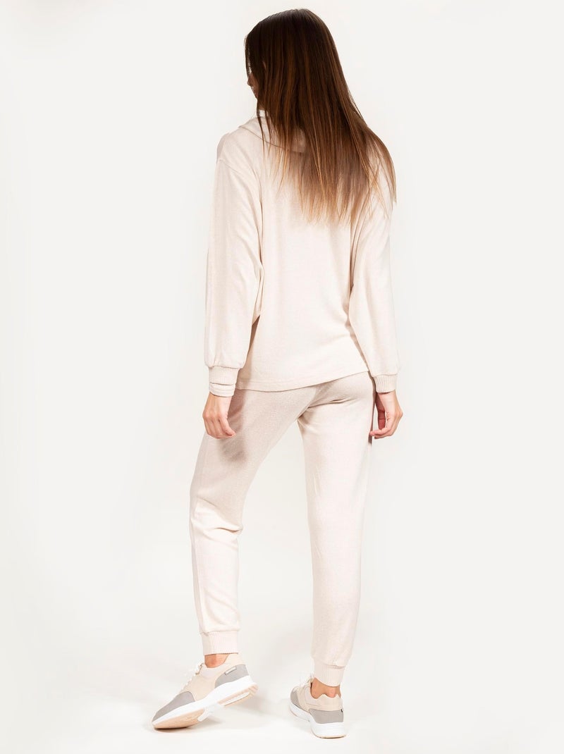 Felpe homewear donna Isotoner Beige - Kiabi