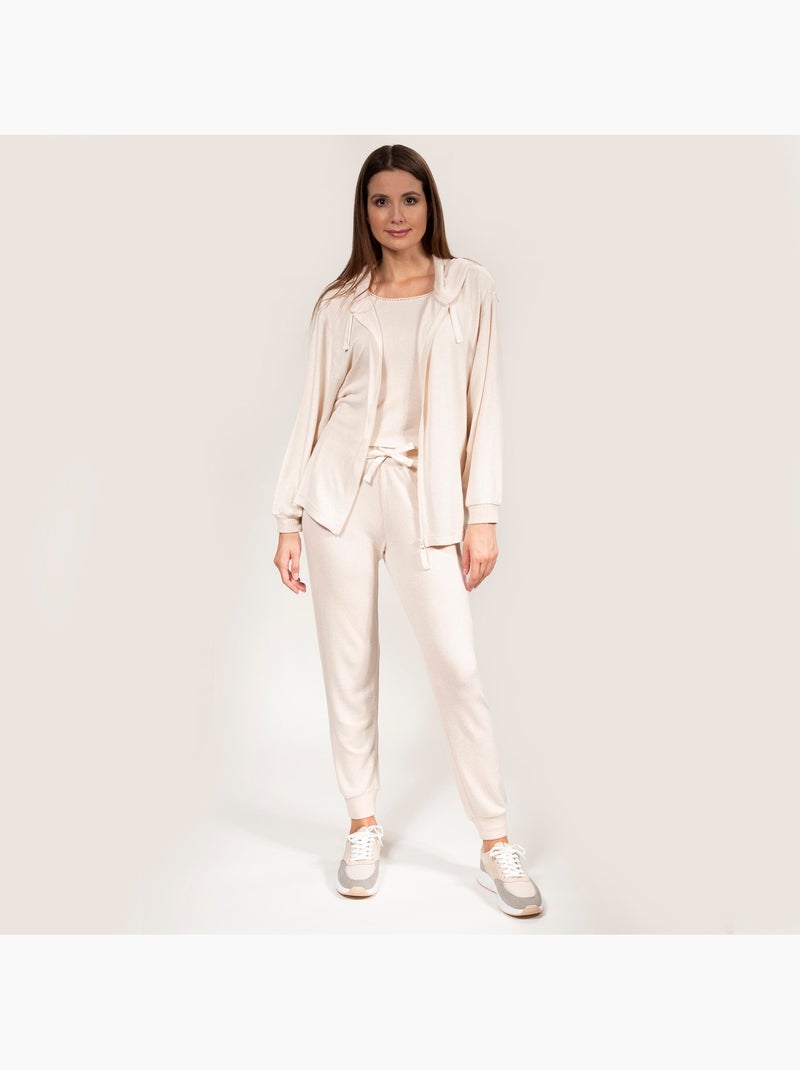 Felpe homewear donna Isotoner Beige - Kiabi