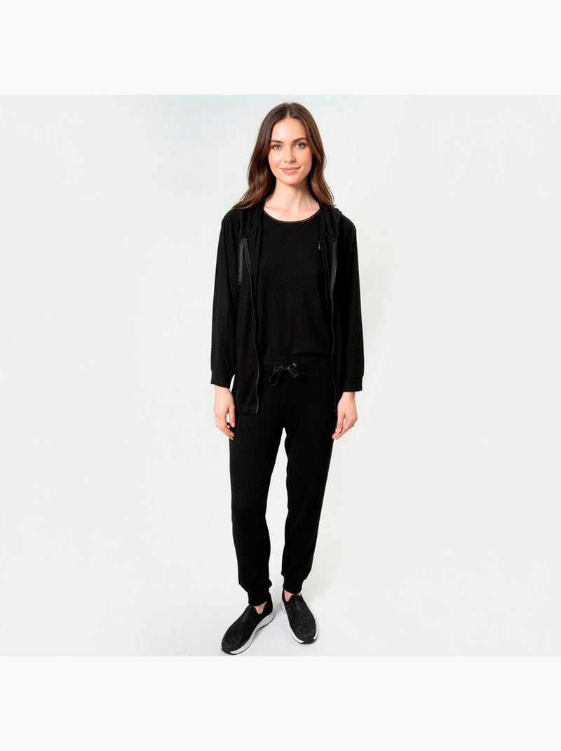 Felpe homewear donna Isotoner Nero - Kiabi