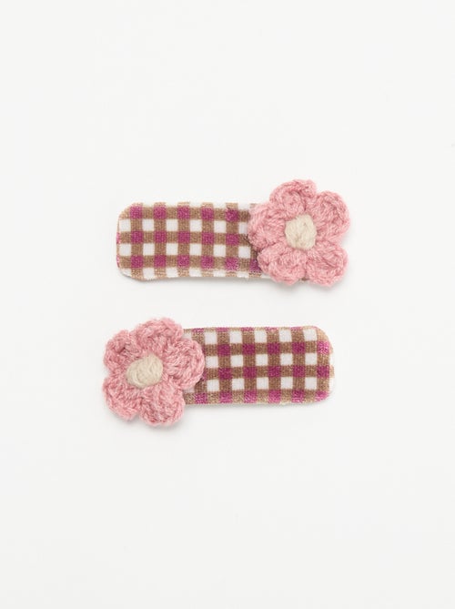 Fermagli a coccodrillo a forma di fiori - Kiabi Fermagli a coccodrillo a forma di fiori - Kiabi