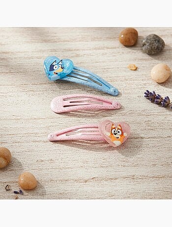 Fermagli con paillettes bambino Bluey & Bingo: lotto da 4