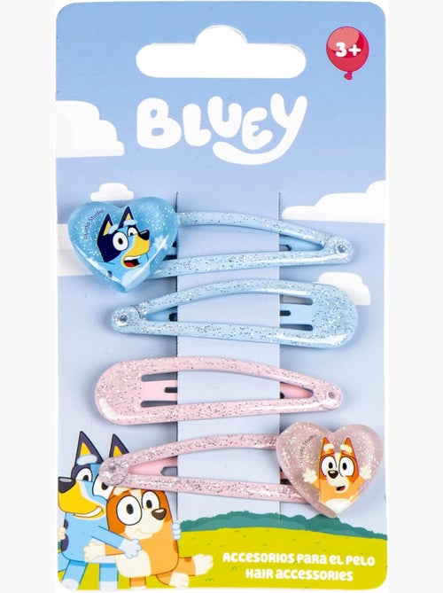 Fermagli con paillettes bambino Bluey & Bingo: lotto da 4 - Kiabi