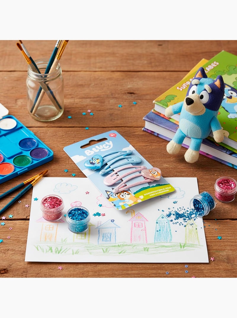 Fermagli con paillettes bambino Bluey & Bingo: lotto da 4 Multicolore - Kiabi