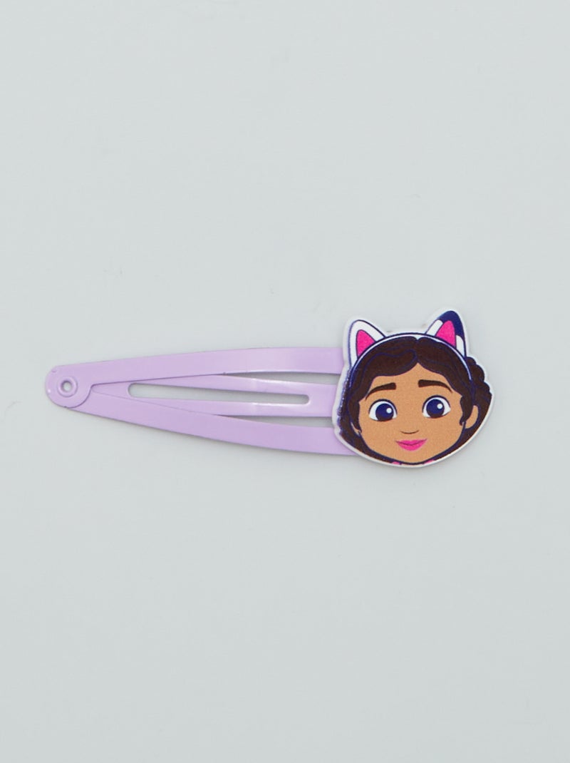 Set 4 Fermagli Per Capelli In Tessuto Per Bambine - Ornamenti A Fiore Leggeri, Colori Grigio E Rosa
