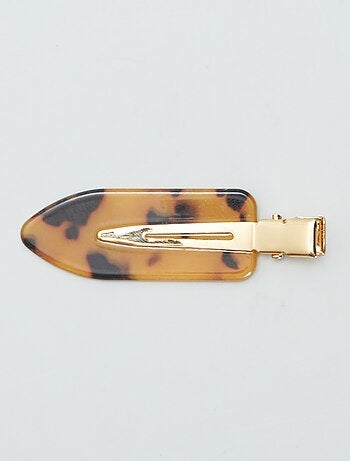 Fermagli per capelli piatti leopardati - confezione da 4