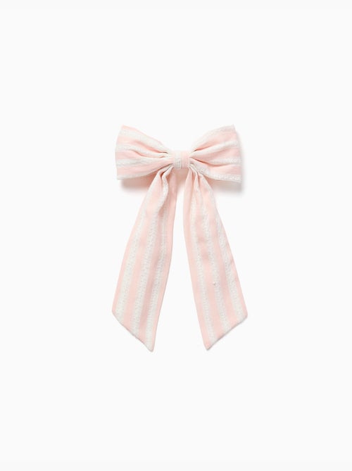 Fermaglio per capelli con fiocco a righe - Kiabi